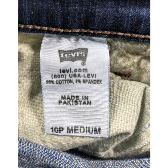 Refreshed - Levi's Upcycled Maxi Skirt Size 10p - Picture 6 of 7